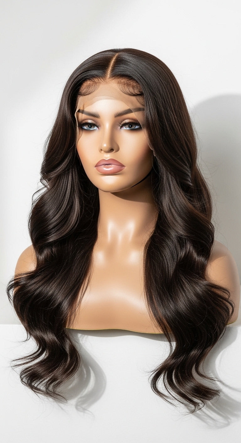 13X6 Hd Lace 28 Inch Body Wave Human Hair Wigs HD Lace Front Wig Black Pre Plucked 13X4 Human Wavy Lace Frontal Hair Wigs