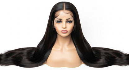 6X5 Lace Front Wig Glueless Wigs Human Hair 250% Density