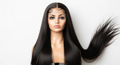 6X5 Lace Front Wig Glueless Wigs Human Hair 250% Density