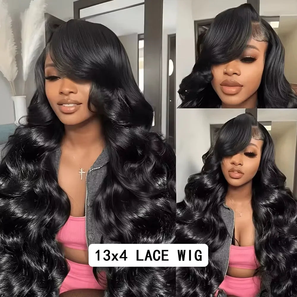 30-34 Inch tGlueless Wigs Human Hair 13X4 HD