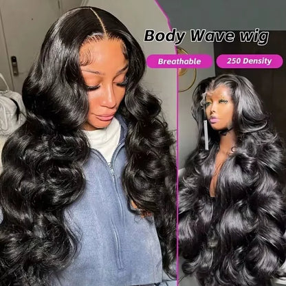 30-34 Inch tGlueless Wigs Human Hair 13X4 HD