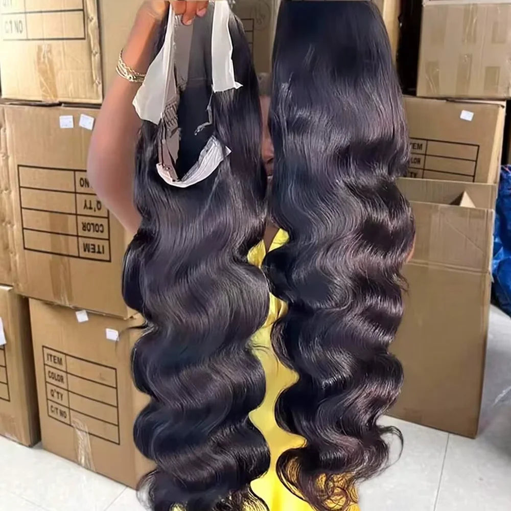 30-34 Inch tGlueless Wigs Human Hair 13X4 HD